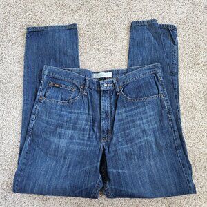 Lee Premium Classic Fit Straight Leg Dark Wash Blue Jeans